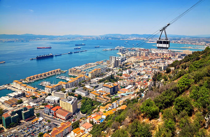 Italy, France, Spain, Gibraltar & Portugal